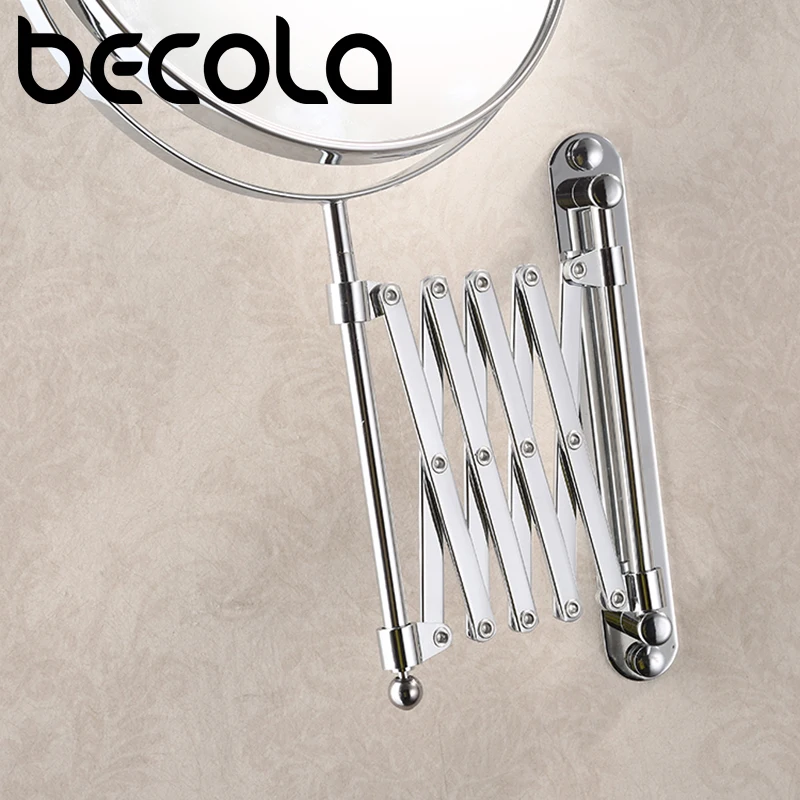 BECOLA 8 дюймовое 3X увеличительное круглое настенное зеркало для макияжа