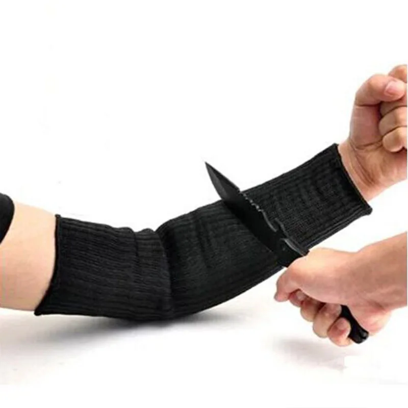 1 Pair Steel Wire Cut Proof Arm Sleeve Guard Bracer Anti Abrasion Armband Protector Anti-Cutting Arms Work Labor Protection Tool (1)
