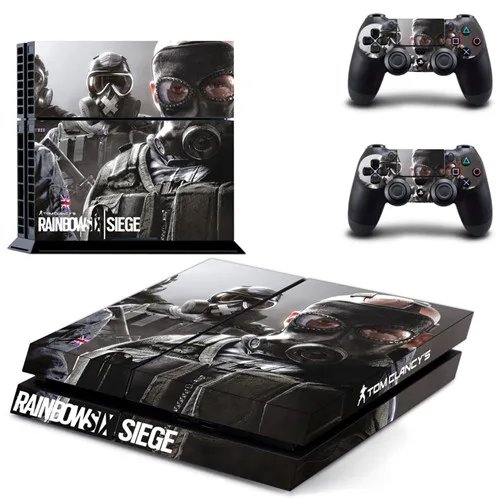 Tom Clancy's Rainbow Six Siege PS4 наклейка для sony playstation 4 консоль и 2 контроллера PS4 наклейка для кожи виниловая - Цвет: DPTM0430