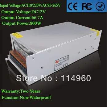 

Supernova Sale 12v Switching Power Supply 800w 66.7A Non-Waterproof Led Driver AC110/220V For Strip Lamps Wholesale 1pcs/lot