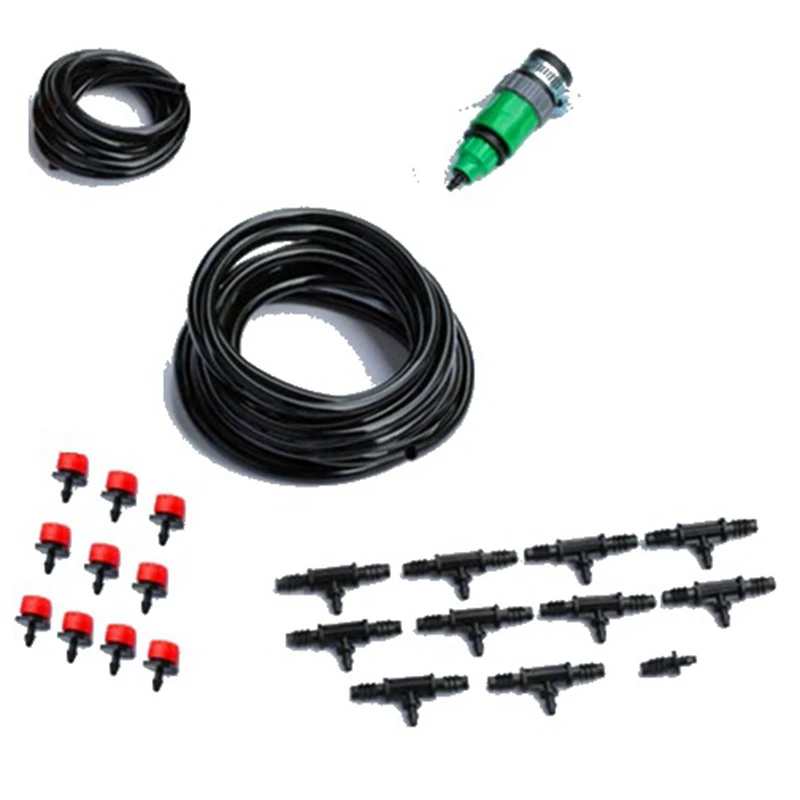 20m 4/7" 5m8/11" Micro Drip Irrigation System Garden Micro Drip