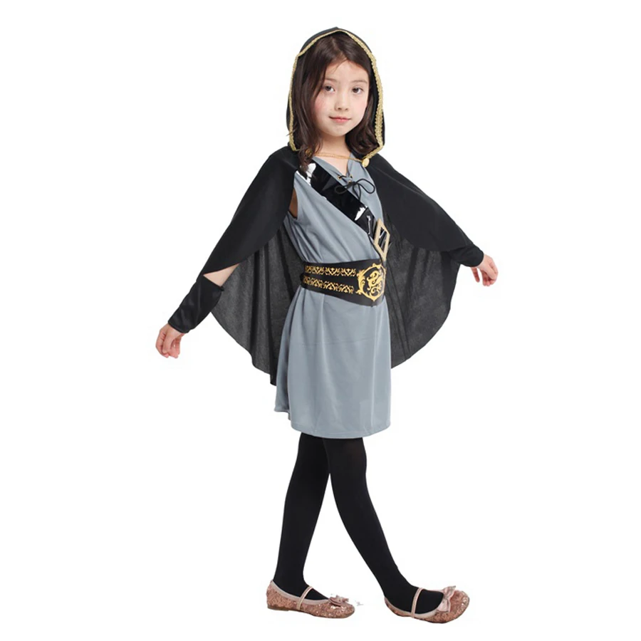 MOONIGHT 5 Pcs Kids Hooded Huntress Child Ancient Warrior Halloween