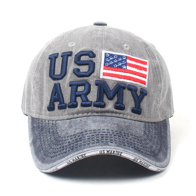 

Wash caps to make old American flag alphabet baseball caps. Men and women wear pure cotton duck tongue caps Adjustable