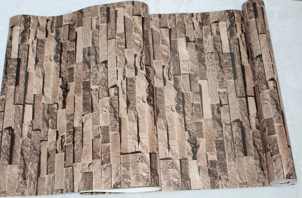 Aliexpress.com : Buy HaokHome Vintage Faux Brick Wallpaper Rolls Aliexpress.com : Buy HaokHome Vintage Faux Brick Wallpaper Rolls Sand Multi 3D Realistic Stone Paper Murals Home Bedroom Living room Wall Decoration from ... - Aliexpress.com : Buy HaokHome Vintage Faux Brick Wallpaper Rolls