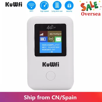 

KuWFi Wireless Wifi Router Unlocked 4G LTE Router Portable Pocket Wifi Hotspot 4G Modem Car Wi-fi Router With Sim Card Slot