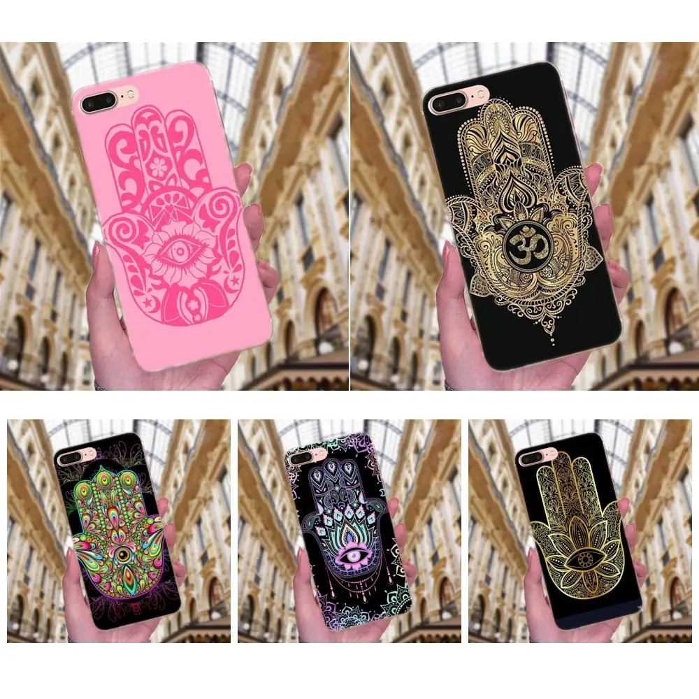Hamsa рука Фатимы сияющий милый для Huawei P8 P9 P10 P20 P30 Mate 7 8 9 10 20 Lite Plus Pro 2017 мягкий чехол