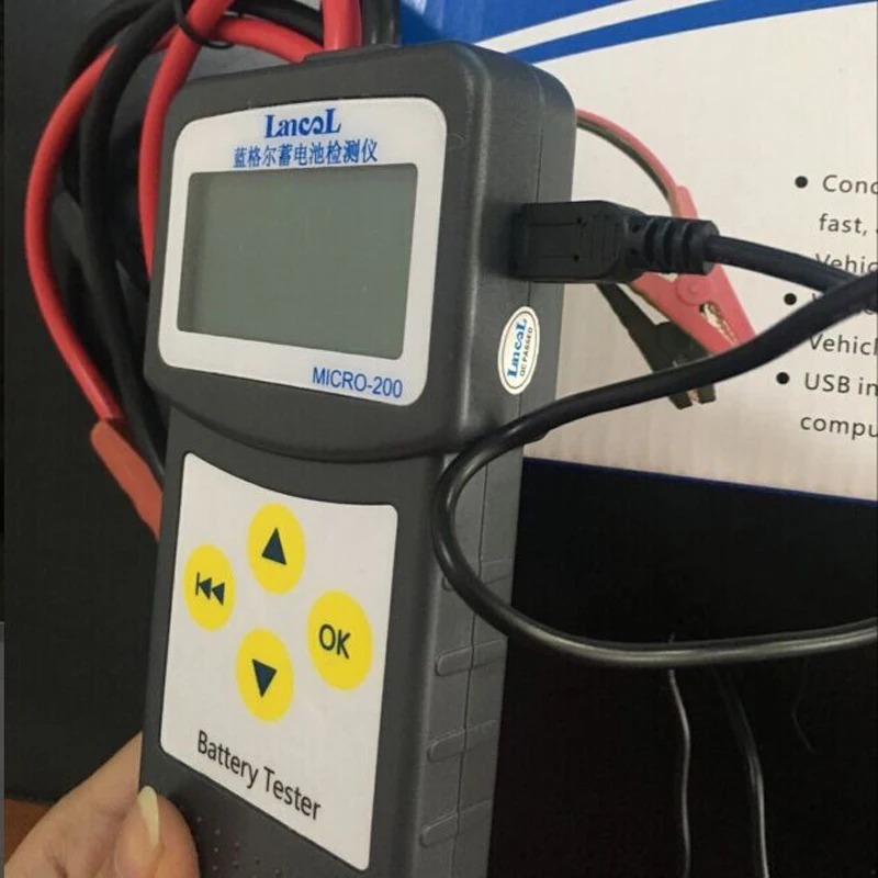 Lancol Car BatteryTester - Test Battery Condition and Starting and Charging System USB for Printing