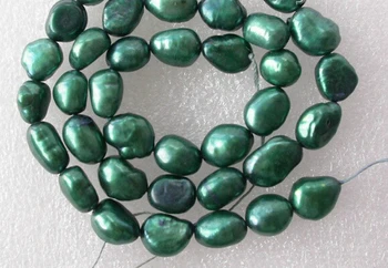 

wan 00646 wholesale 5pcs 11mm green baroque freshwater pearl loose beads