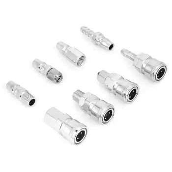 

8Pcs 38 Pneumatic Quick Fittings Release Plug Socket Connector Set for Air Compressor Hose fitting