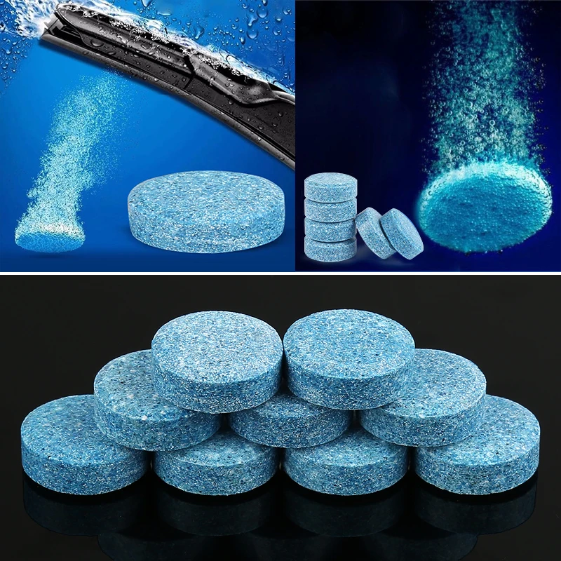 10pcs/lot Household Clean Tool Cleaner Cleaning Compact Pills Effervescent Tablets Glass Water Solid Wiper Window Floor Cleaner