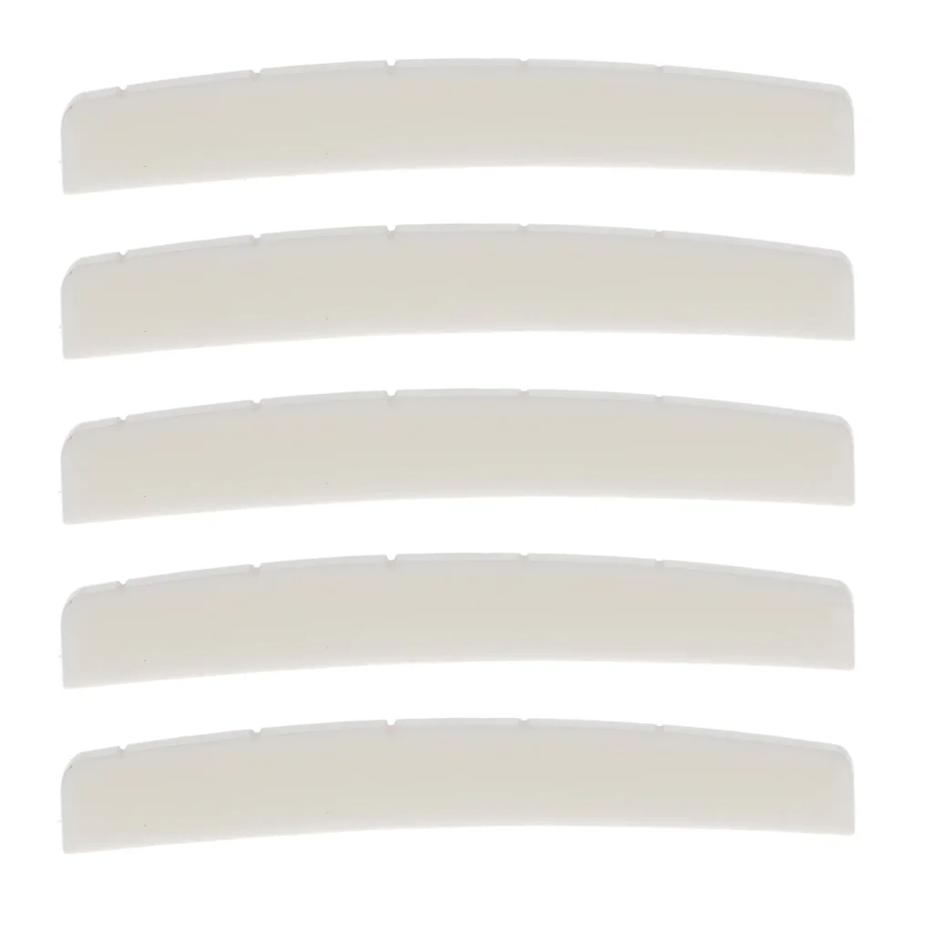 5x Bone Nut for Fender Stratocaster Telecaster Guitars Parts Pre-cut&Slotted Guitar Parts & Accessories 