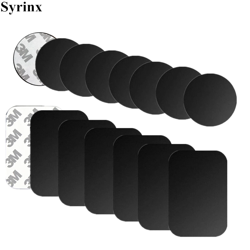 

Metal Plate Magnet Mobile Stand Universal Replacement Metal Plate Kit With Adhesive For iphone x Magnetic Car Mount Phone Holder