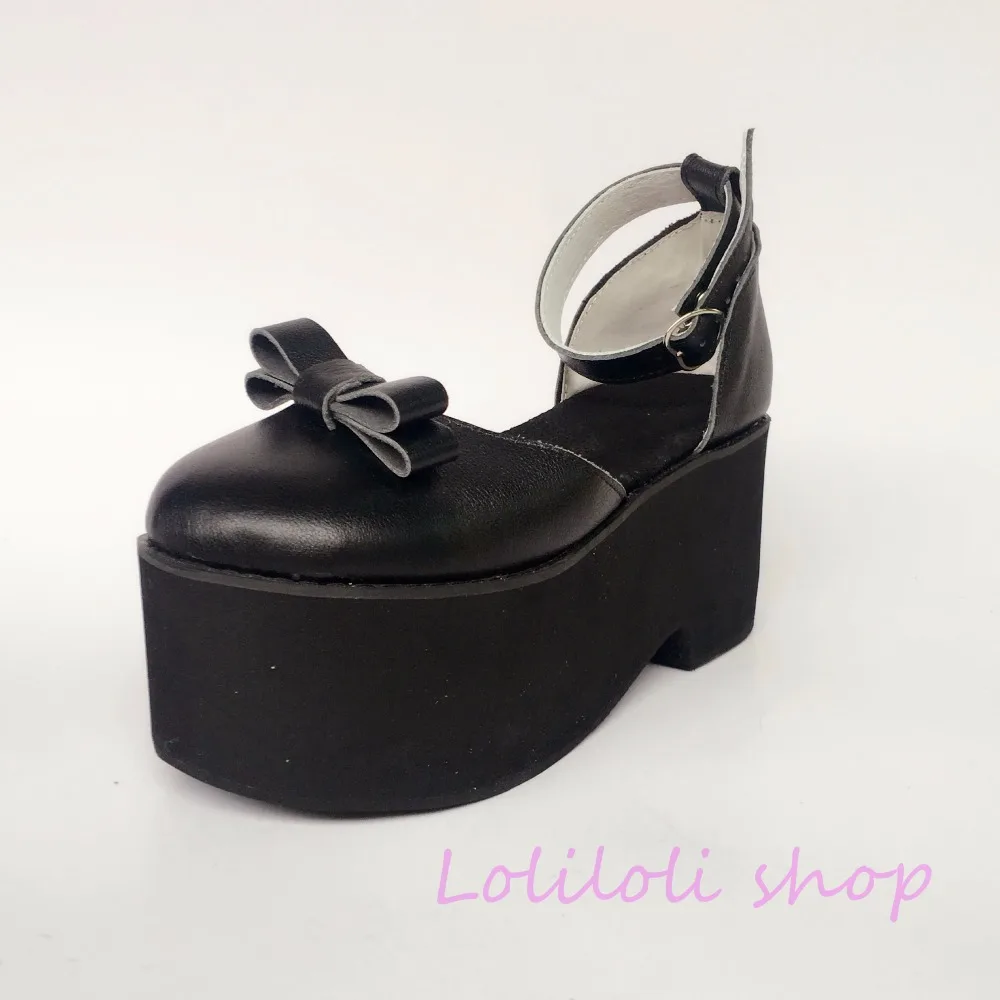 Princess sweet lolita shoes loliloli yoyo Japanese design custom black
