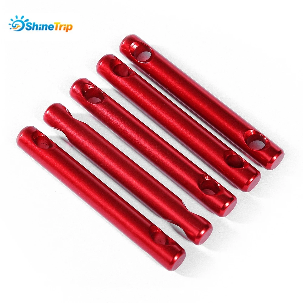 SHINETRIP 5pcs Tent Stick Stopper Rope Regulating Buckle