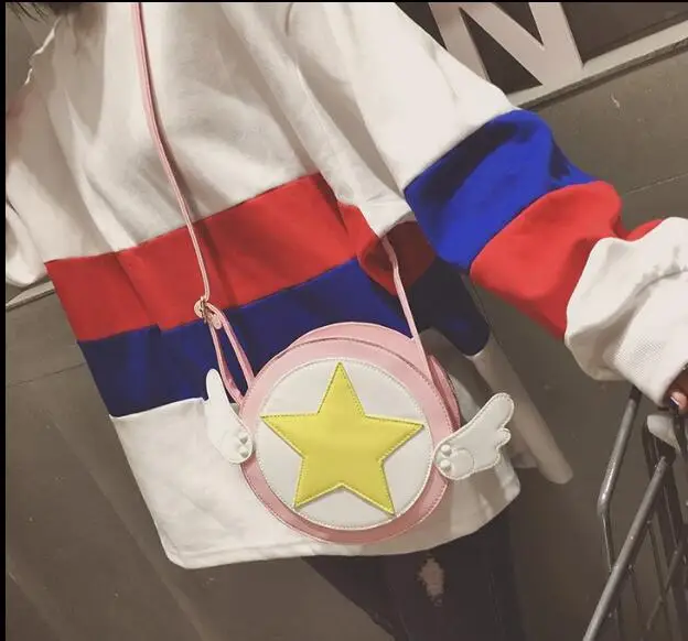 Женская детская сумка принцессы для девочек Японский комикс карта Captor Sakura крылья