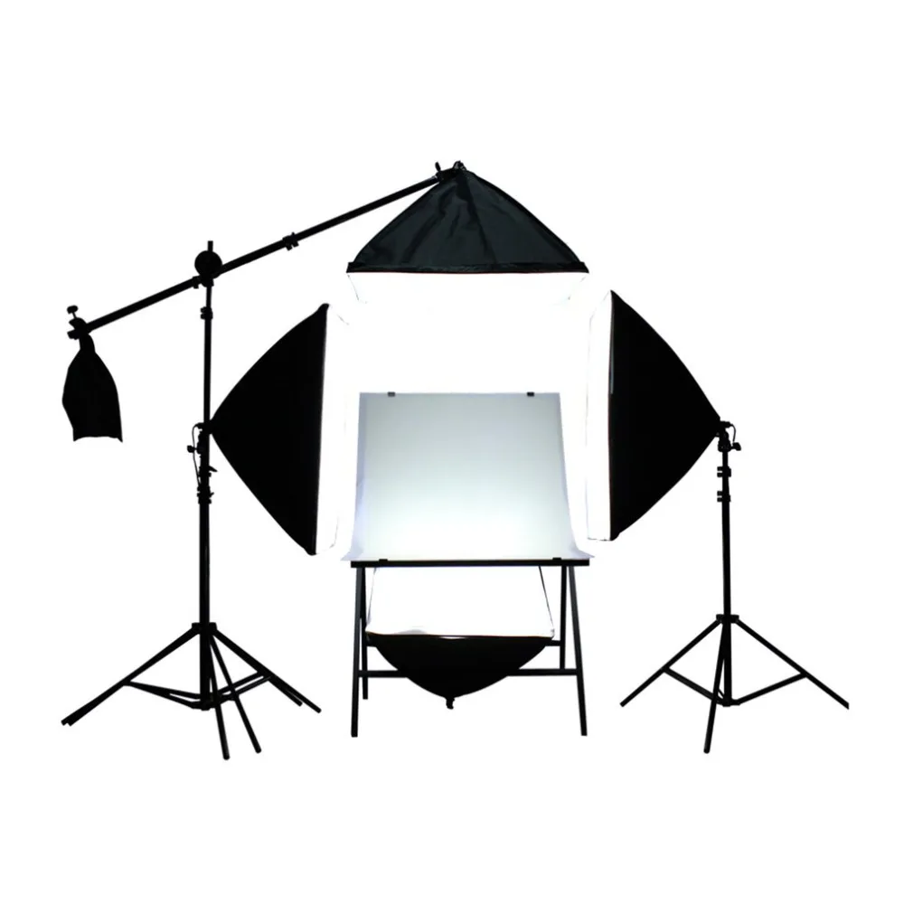 

4PCS Flash Softbox Lightbox +3 Light Stand Photography Continuous Lighting Lamp Kit for Photo Flash Speedlite Studio Shooting