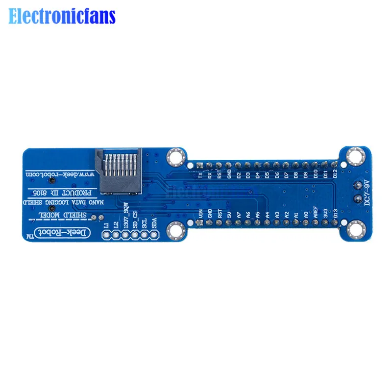 Nano V3.0 защита регистрации данных для Arduino/MICRO Регистратор данных Регистратор нано модуль 3,3 В с интерфейсом SD карты RTC часы реального времени