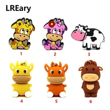 Usb 2,0 карта памяти с милым животным из мультфильма «Большой Бык Корова», 64 ГБ, usb флеш-накопитель, флеш-накопитель, 4 ГБ, 8 ГБ, 16 ГБ, 32 ГБ, милый подарок