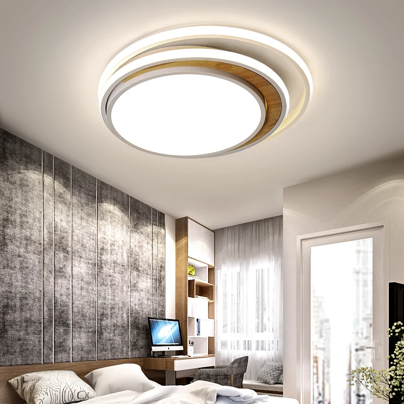 

Modern led chandeliers light AC85-265V overhead lighting round white black lights for bedroom living room home chandelier lamp