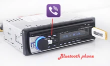 Автомобиль, Радио стерео плеер Bluetooth телефон AUX-IN MP3 FM/USB/1 Din/пульт дистанционного управления для Iphone 12 В Car Audio Авто 2017, распродажа Новый