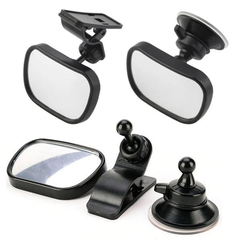 

Auto accessorie Car Rear Seat View Baby Child Safety Mirror Clip and Sucker Dual Mount rearview mirror car decoration