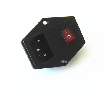 

JOYING LIANG AC-01A Triangle Plug Socket with Switch ( No Fuse ) Small Switches 2pcs