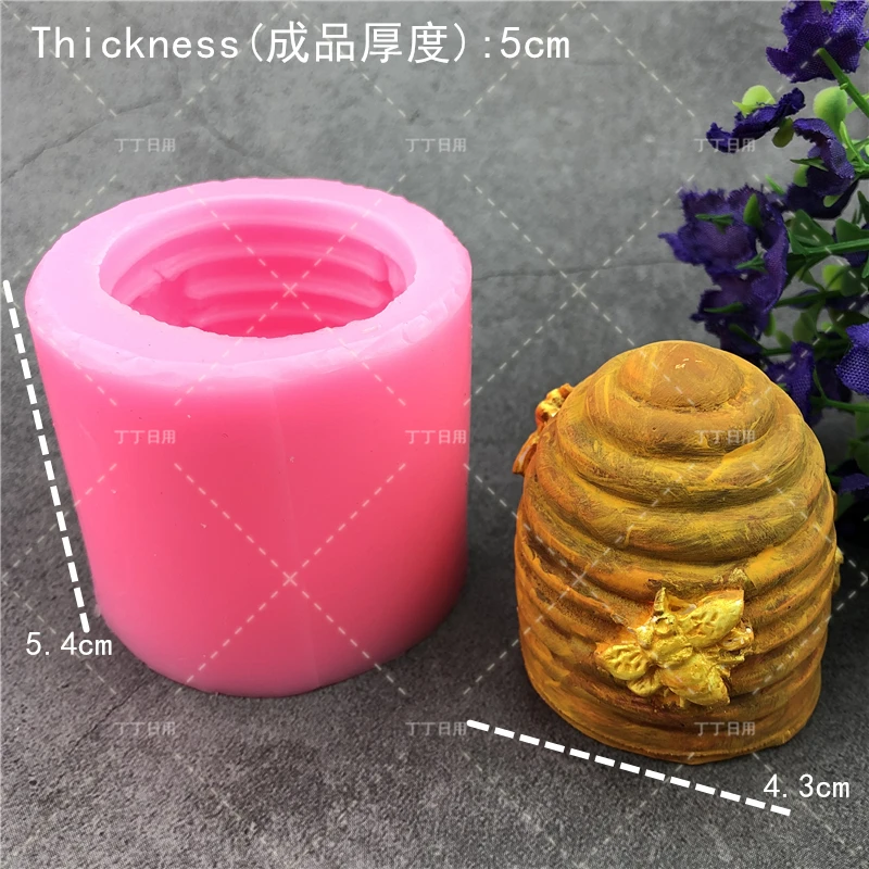 Silicone Mold Bee Soap mold 6 cavity easy to Demolding Handmade Soap Craft For Diy Soap Maker Provide Customizable