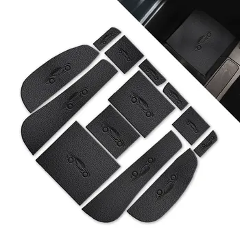 

Car Door Groove Mat PU Leather Car Anti Slip Mat For SUBARU Forester 2009-2012 Non-Slip Covers Interior Door Mats Cup Pad 13pcs
