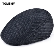 TQMSMY осень-зима Ретро регулируемая плоский вязаный берет козырек Кепки s Для женщин унисекс Для мужчин берет Шапки Boina Chapeu классический Кепки TMC46