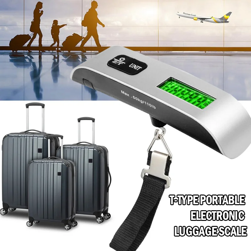

50kg Digital Scale Home Electronic Scale Durable Suitcase Travel Accessories Digital Weight Scale Accurate Hanging Weight Tool