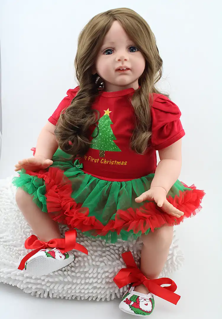 24 Inch Lifelike Newborn Baby Doll Realistic Soft Silicone Reborn