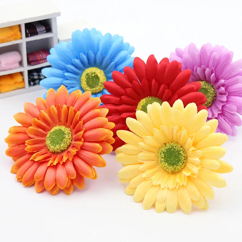 

Free shipping 8 pcs/lot sunflowers skil flowers Daisy Tulip chrysanthemum wedding flower garden green plant flower