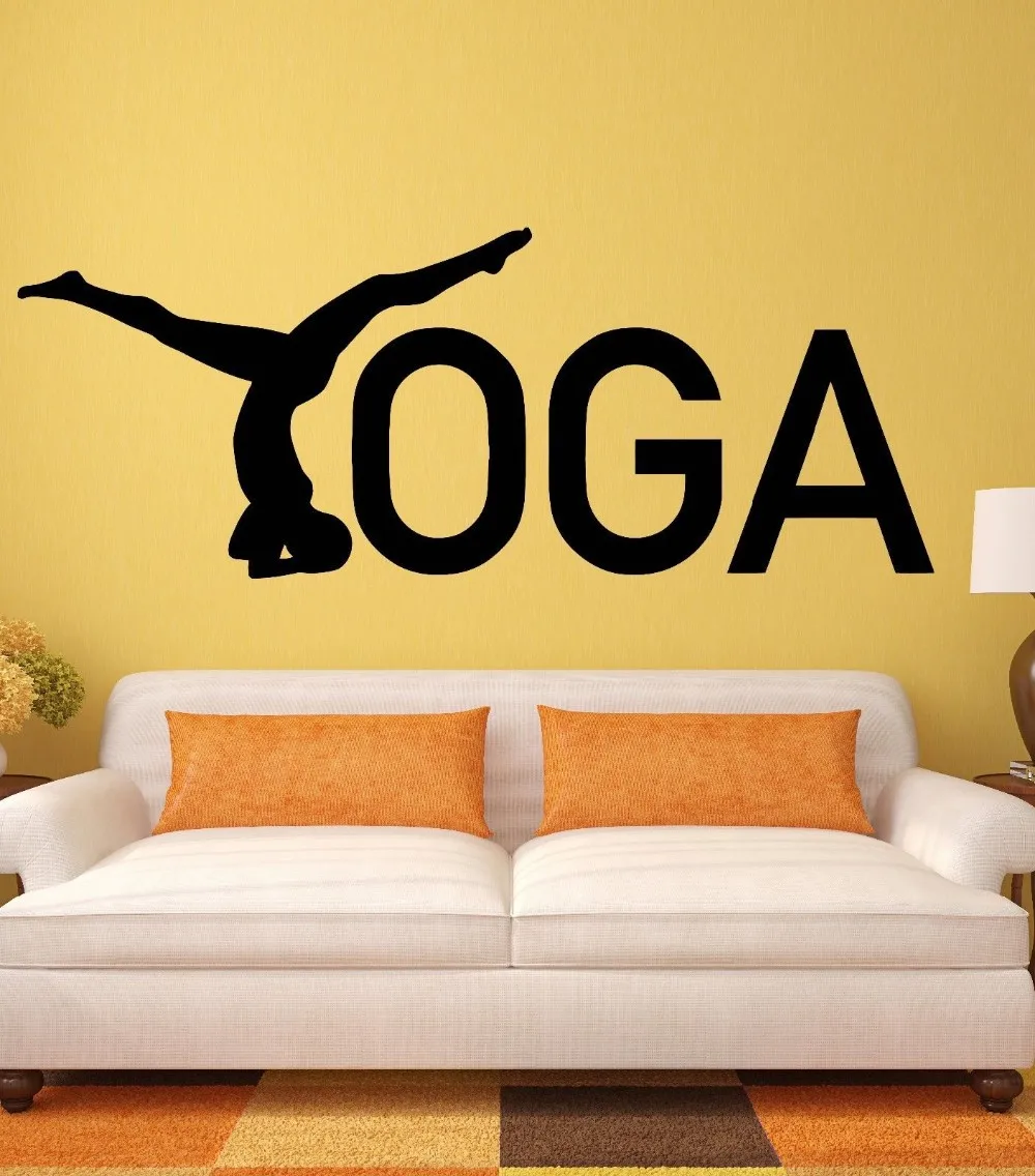 Hot Sale Handstand Yoga Posture Mural Decals Removable Stickers Home