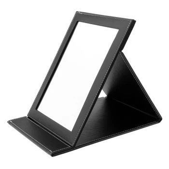 

Makeup Mirror Folding, PU Leather Cosmetic Mirror Portable Pocket, Travel Makeup Mirror