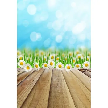 

5X7FT Vinyl Photography Background flower Children Old wood floor Shining spots Photography Backdrops for Photo Studio F-3210