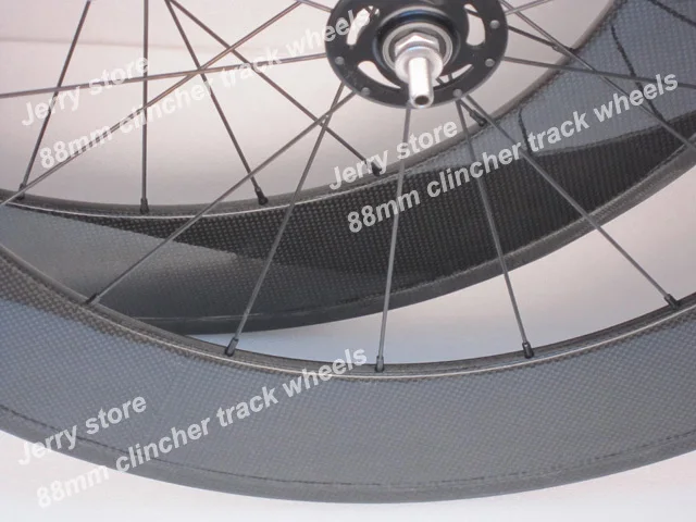 EMS, трек колеса велосипеда полный углеродного волокна 88 мм глубокий, Fixed Gear велосипедных колес