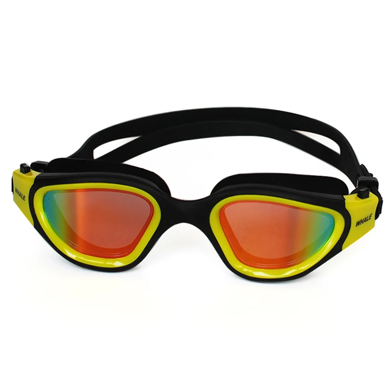 Профессиональные взрослые противотуманные линзы с защитой от ультрафиолетовых лучей, мужские и женские очки для плавания, водонепроницаемые регулируемые силиконовые очки для плавания в бассейне