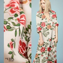 130 см шириной 35 мм шелк рами тяжелый шелк с цифровой печатью ткань на заказ шелковая ткань рами обычная