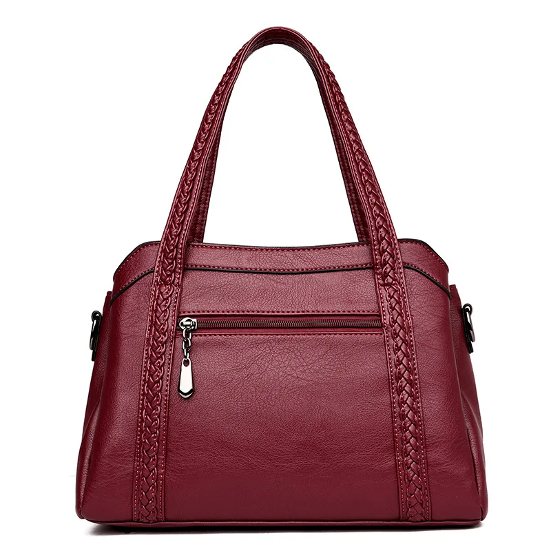  Women Handbag Genuine Leather Tote Bags Tassel Luxury Women Shoulder Bags Ladies Leather Handbags W - 32916946717