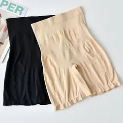 Новые летние короткие эластичные удобные анти-легкие короткие брюки с высокой талией под леггинсы плюс размер