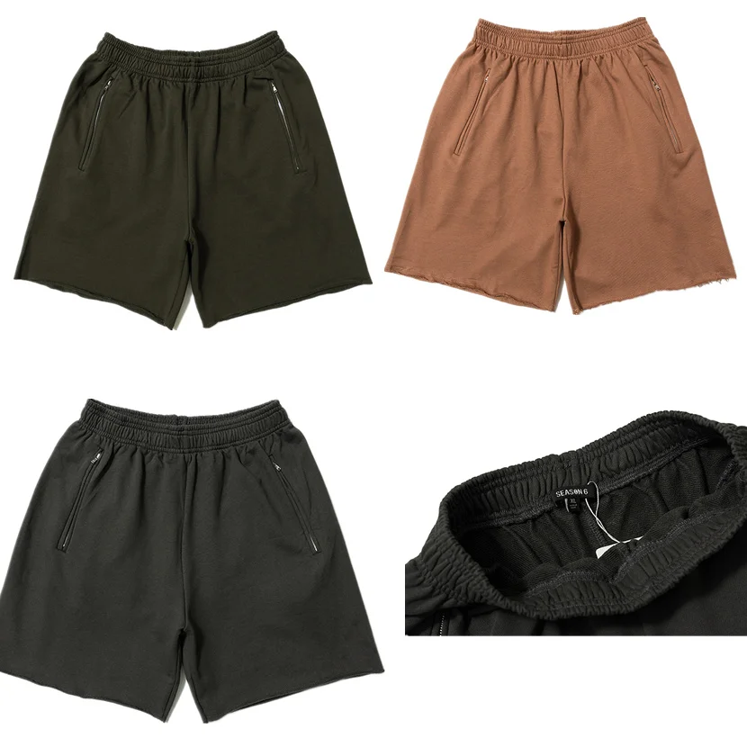 2019 Season 6 Solid Color Summer Kanye West Men Shorts Streetwear Men Cotton Casual Shorts Calabasas 2019 Season 6 Solid Color Summer Kanye West Men Shorts Streetwear Men Cotton Casual Shorts Calabasas