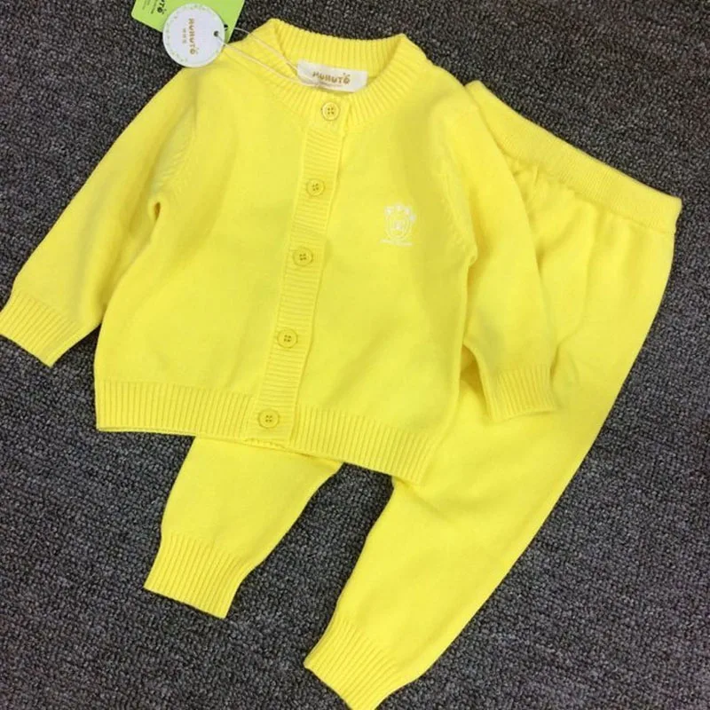 

2Pcs/Set Infant Baby Clothing Boys Girl Outfits Sweater Knitted Sweater Jumper Knitwear Long-Sleeve Pullover Spring Autumn