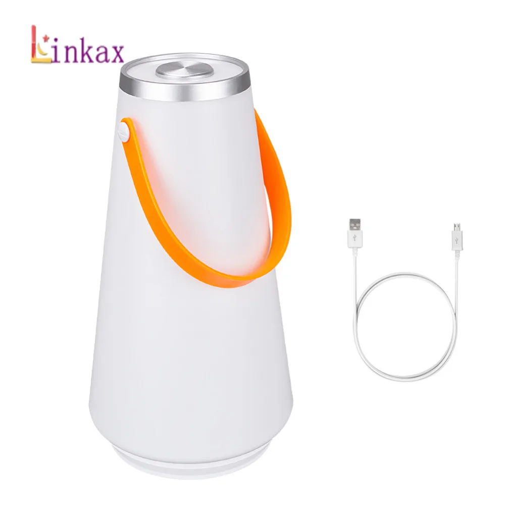Günstig Kreative Schöne Tragbare Drahtlose LED Hause Nacht Licht Tisch Lampe USB Aufladbare Touch Schalter Outdoor Camping Notfall Licht
