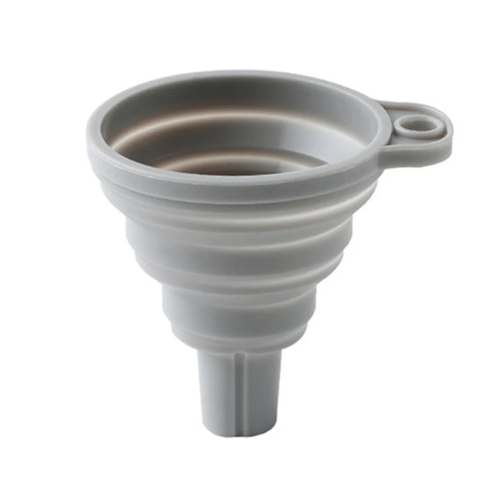 

Kitchen Mini Silicone Foldable Funnel Collapsible Style Funnel Hopper Kitchen Cooking Tools Accessories Kitchen Gadget