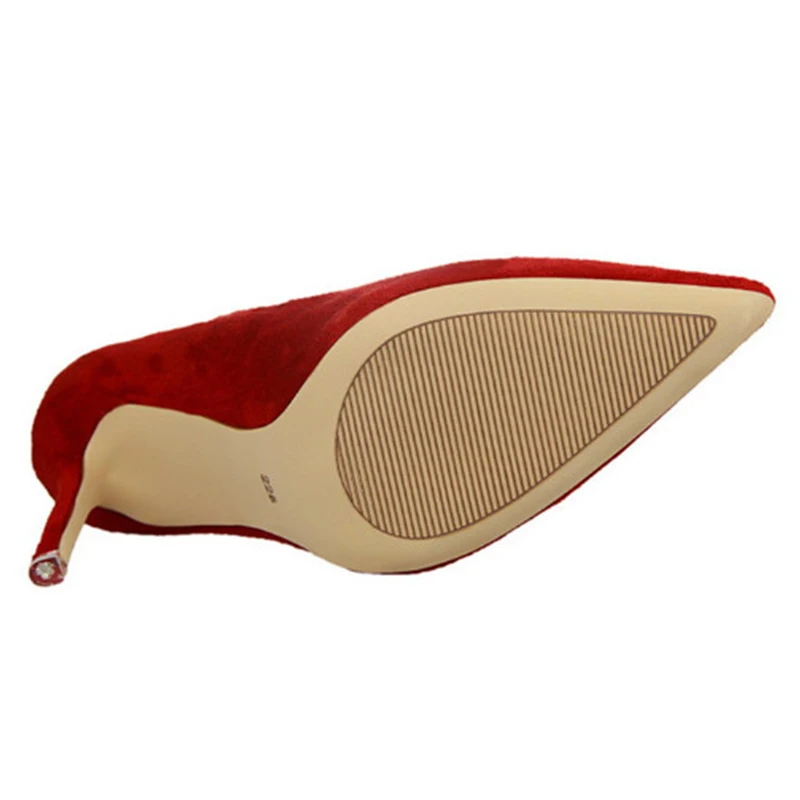 Chaussures Mode rouge Concise Troupeau Rouge orange pourpre jaune Pointu Bout gris Coréenne Haute Pour De Peu Bureau Talons Profonde Nouvelle Femmes 9 rose Couleurs Noir Arrivée vin Solide vert 4PxzYY