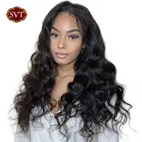 SVT Remy Body Wave Lace Front Wig 13X4 Pre Plucked Brazilian Lace Front Wigs For Black Women 150% Density Human Hair Wigs