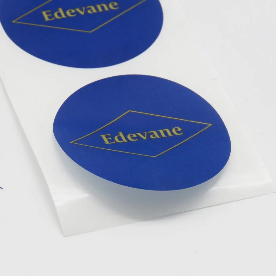 

custom design logo printing adhesive label sticker on jar or tube bottle