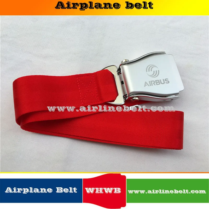 38mm width AIRBUS airplane seat belt buckle nylon belt men's jeans belt with Packing box