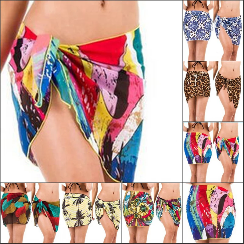 

2017 Women Beach Cover Up Chiffon Skirt Bikini Swimwear Coverup Skirt Swimsuit Women Beach Sexy Bikini Cover Up Chiffon Skirt