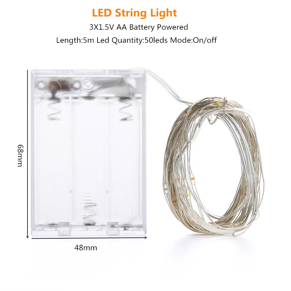 LED String lights Holiday lighting For Fairy Christmas Garland Wedding Party Decoration (2)